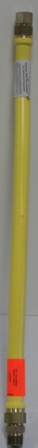 Dormont 1/2" x 36" Commercial Gas Flex w. PVC Coating - Yellow