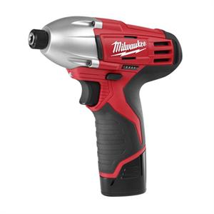 Milwaukee, M12 Cordless LITHIUM-ION ÃƒÃƒÃ‚Â¼" Hex Impact Driver, 2450-22