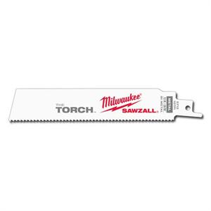 Milwaukee 6", 10 TPI The Torch Sawzall Blade 48-00-5712 (5 Pack)