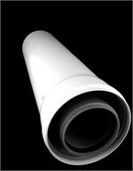 Laars LM-714088610 Commercial 1/2 Meter Extension Pipe Vent - 3"/5"