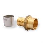 Uponor MLC Press Fitting Brass Sweat Adapter, 3/4